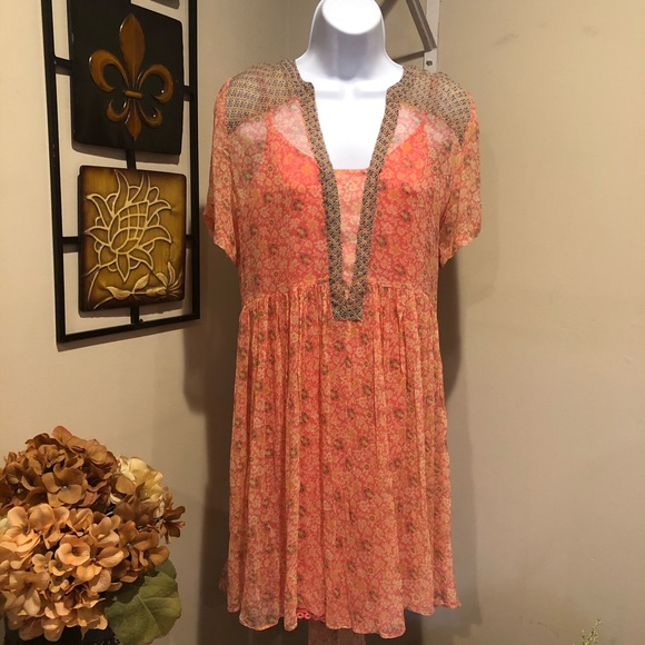 Anthropologie Dresses & Skirts - Anthropologie Maeve mini boho floral dress SZ 12.